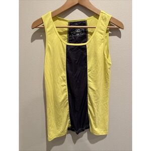 Oiselle Tank Yellow Navy Size 6